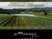 Tablet Screenshot of keswickvineyards.com